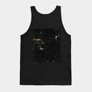 Marble Black Gold Tank Top